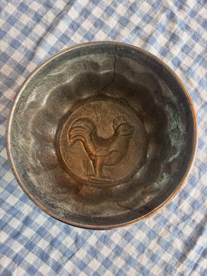 Brocante Gramon - Vintage French rooster copper mold