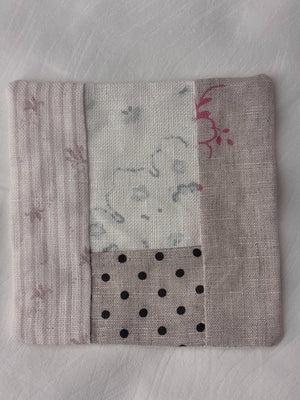 Brocante Gramon - Cabbages & Roses fabric coasters