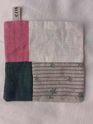 Brocante Gramon - Cabbages & Roses fabric coasters