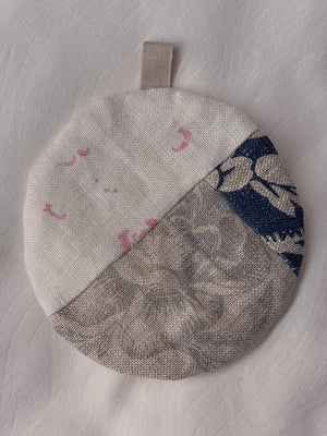 Brocante Gramon - Cabbages & Roses fabric coasters