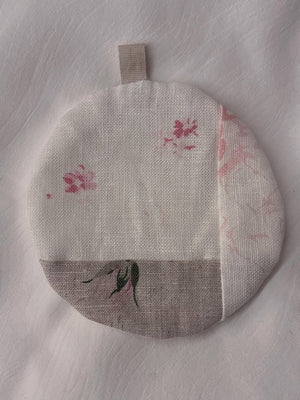 Brocante Gramon - Cabbages & Roses fabric coasters