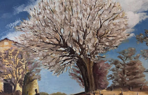 Brocante Gramon - Vintage French rural farm scene painting on canvas