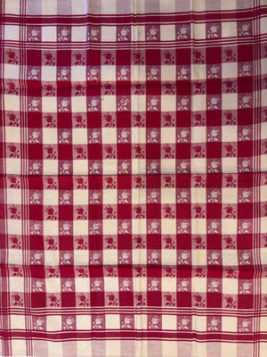 Brocante Gramon - Red check vintage French tea towels