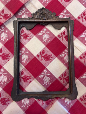 Brocante Gramon - Antique French heavy brass picture frame