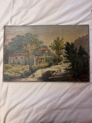 Brocante Gramon - Vintage French Oil Painting on Board