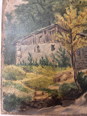 Brocante Gramon - Vintage French Oil Painting on Board