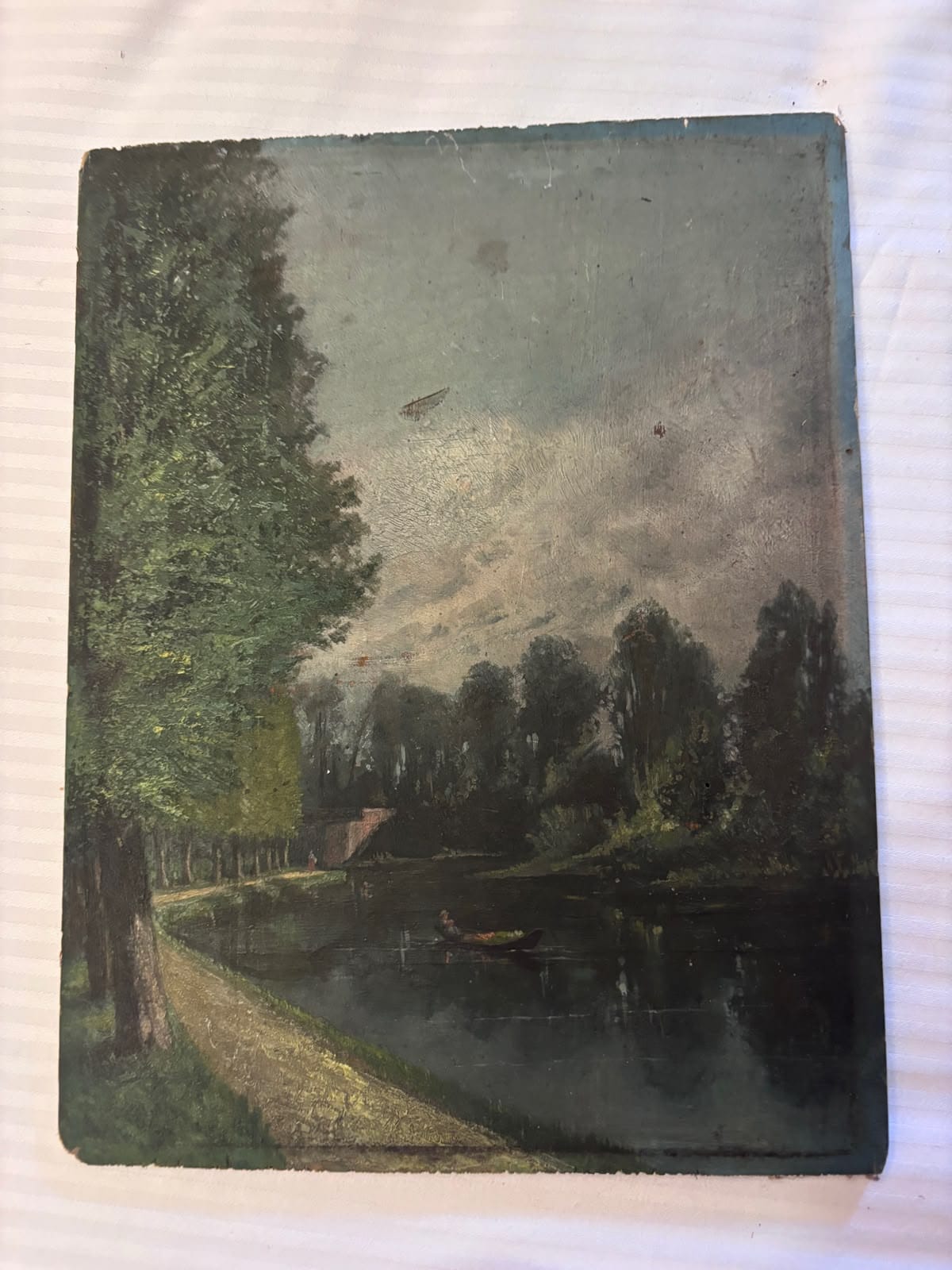 Brocante Gramon - Vintage French Woodland Oil Painting