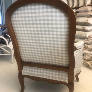Brocante Gramon - Gingham Linen Armchair