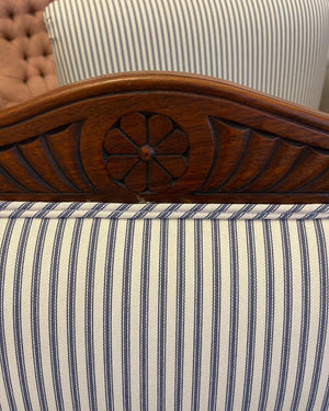 Brocante Gramon - European Linen Ticking Armchair