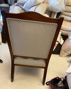 Brocante Gramon - European Linen Ticking Armchair
