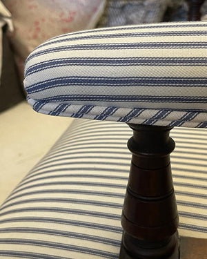 Brocante Gramon - European Linen Ticking Armchair