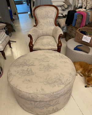 Brocante Gramon - Toile Victorian Armchair