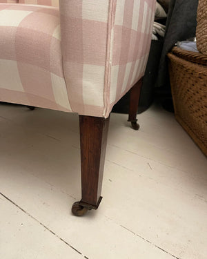 Brocante Gramon - Pink Gingham Armchair