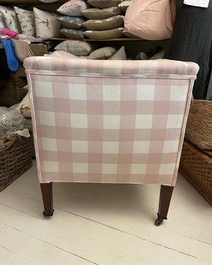 Brocante Gramon - Pink Gingham Armchair
