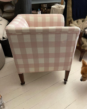 Brocante Gramon - Pink Gingham Armchair