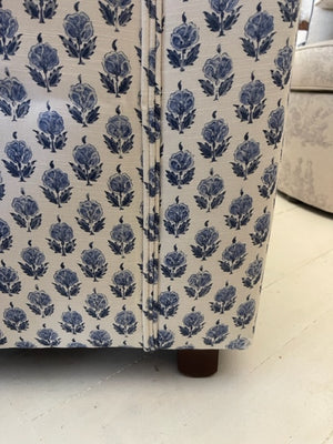 Brocante Gramon - Pretty Repeating Blue Floral Armchairs