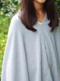 Brocante Gramon - SCA 2-Ply Poncho - Duck-Egg Blue
