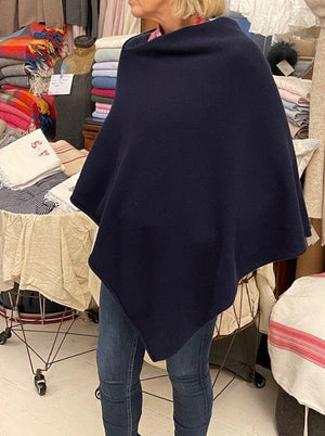 Brocante Gramon - SCA 2-Ply Poncho - Dark Navy