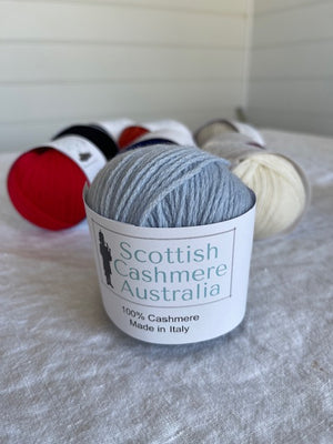 Brocante Gramon - SCA 4-ply Cashmere Knitting Yarn - Powder Blue