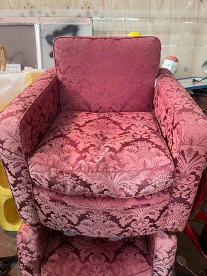 Brocante Gramon - Pretty Repeating Blue Floral Armchairs