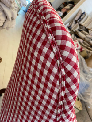 Brocante Gramon - Red Check Victorian Armchair