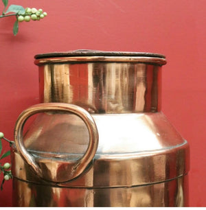 Brocante Gramon - Vintage copper milk can and lid