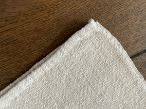 Brocante Gramon - Antique Hungarian Grain Sack Linen Table Runner - monogrammed 'IP'