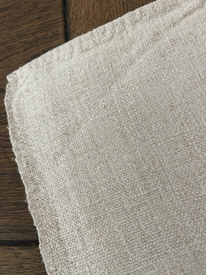 Brocante Gramon - Antique Linen Table Runner - monogrammed 'KE'