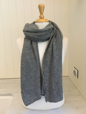 Brocante Gramon - SCA Cashmere Stole - Mid Grey