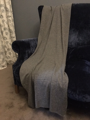 Brocante Gramon - SCA Cashmere Stole - Mid Grey