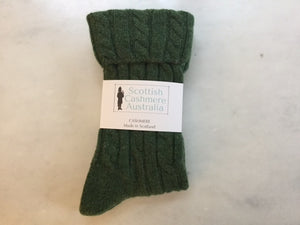 Brocante Gramon - SCA Cashmere 3 Ply Cable Knit Socks