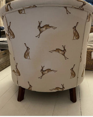 Brocante Gramon - Fudge Hares English Linen Tub Chair Armchair