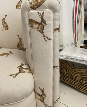 Brocante Gramon - Fudge Hares English Linen Tub Chair Armchair
