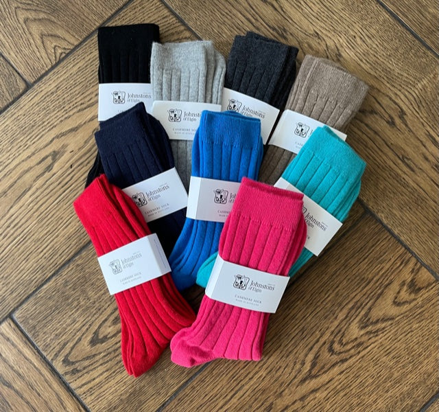 Brocante Gramon - Cashmere Mens Ribbed Socks