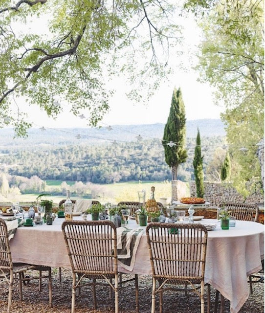 Brocante Gramon - Washed Linen Tablecloths - Rose Pink