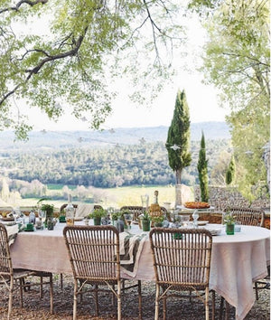 Brocante Gramon - Washed Linen Tablecloths - Rose Pink