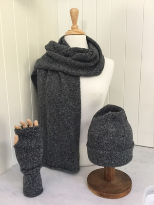 Brocante Gramon - SCA 6-ply Scarf | Donegal Anthracite