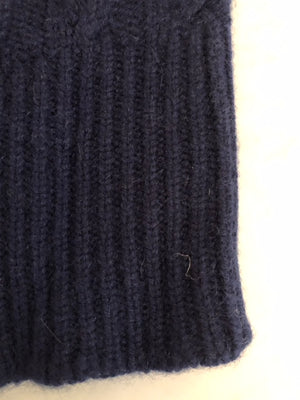 Brocante Gramon - SCA 3-ply Beanies | Navy Cable Knit