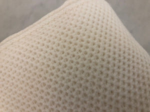 Brocante Gramon - Waffle Stitch 4-Ply Cashmere Blanket Throw - White