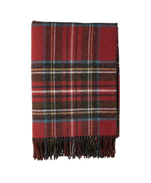 Brocante Gramon - Lambswool Double Face Check Throw | Hunting Stewart