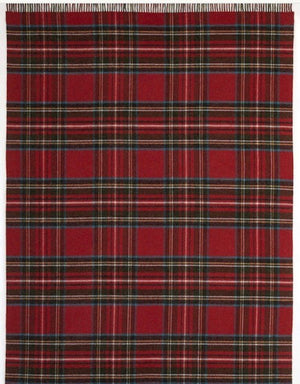 Brocante Gramon - Lambswool Double Face Check Throw | Hunting Stewart