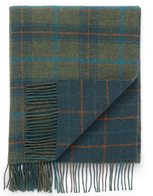 Brocante Gramon - Lambswool Double Face Check Throw | Multi