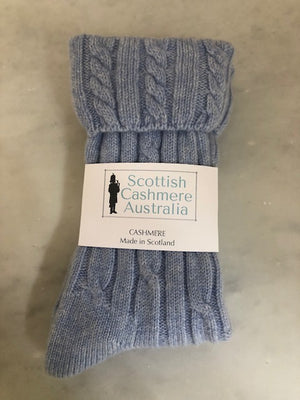 Brocante Gramon - SCA Cashmere 3 Ply Cable Knit Socks