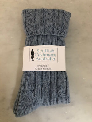 Brocante Gramon - SCA Cashmere 3 Ply Cable Knit Socks