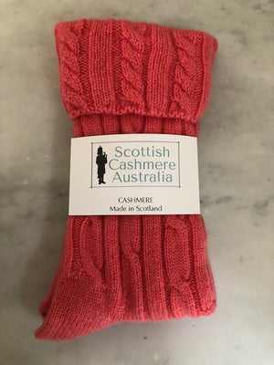 Brocante Gramon - SCA Cashmere 3 Ply Cable Knit Socks
