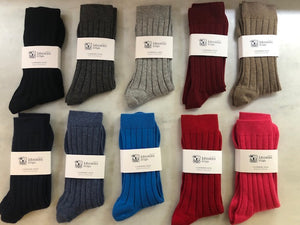 Brocante Gramon - Cashmere Mens Ribbed Socks